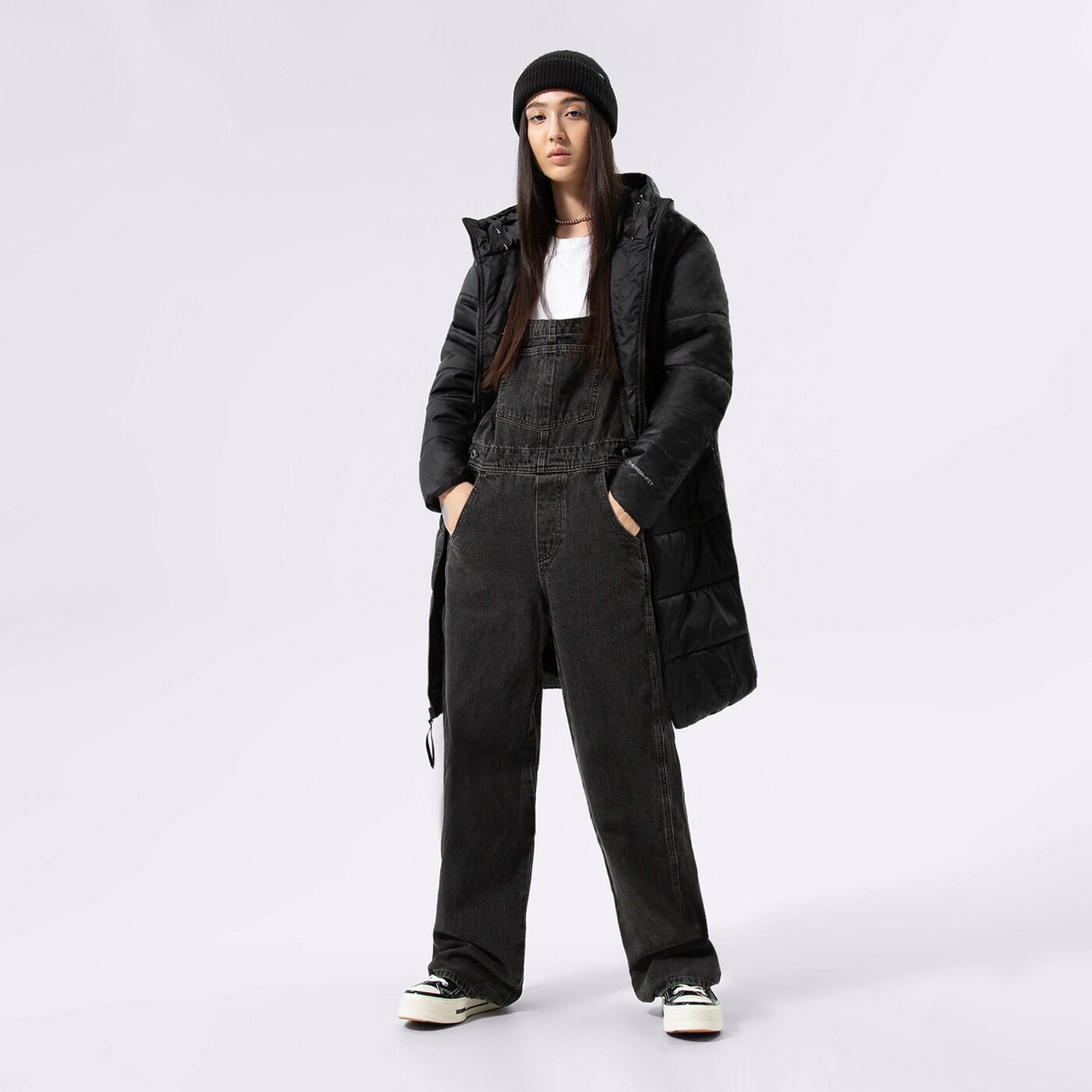 Дамско зимно яке NIKE SWOOSH PARKA JACKET dx1798-010 цвят черен