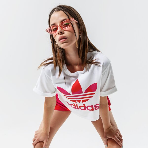 Дамска тениска ADIDAS ТЕНИСКА CROP TEE h20482 цвят бял
