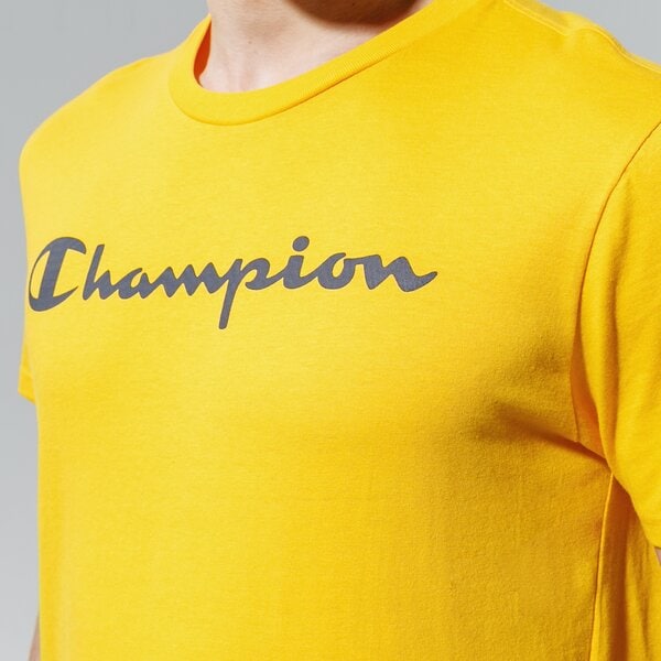 Мъжка тениска CHAMPION ТЕНИСКА CREWNECK ТЕНИСКА 216957ys058 цвят жълт