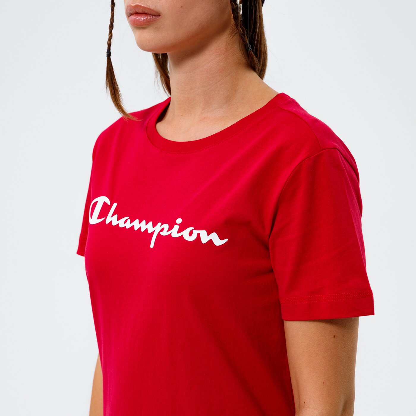 Дамска тениска CHAMPION ТЕНИСКА CREWNECK ТЕНИСКА 113223rs061 цвят бордо