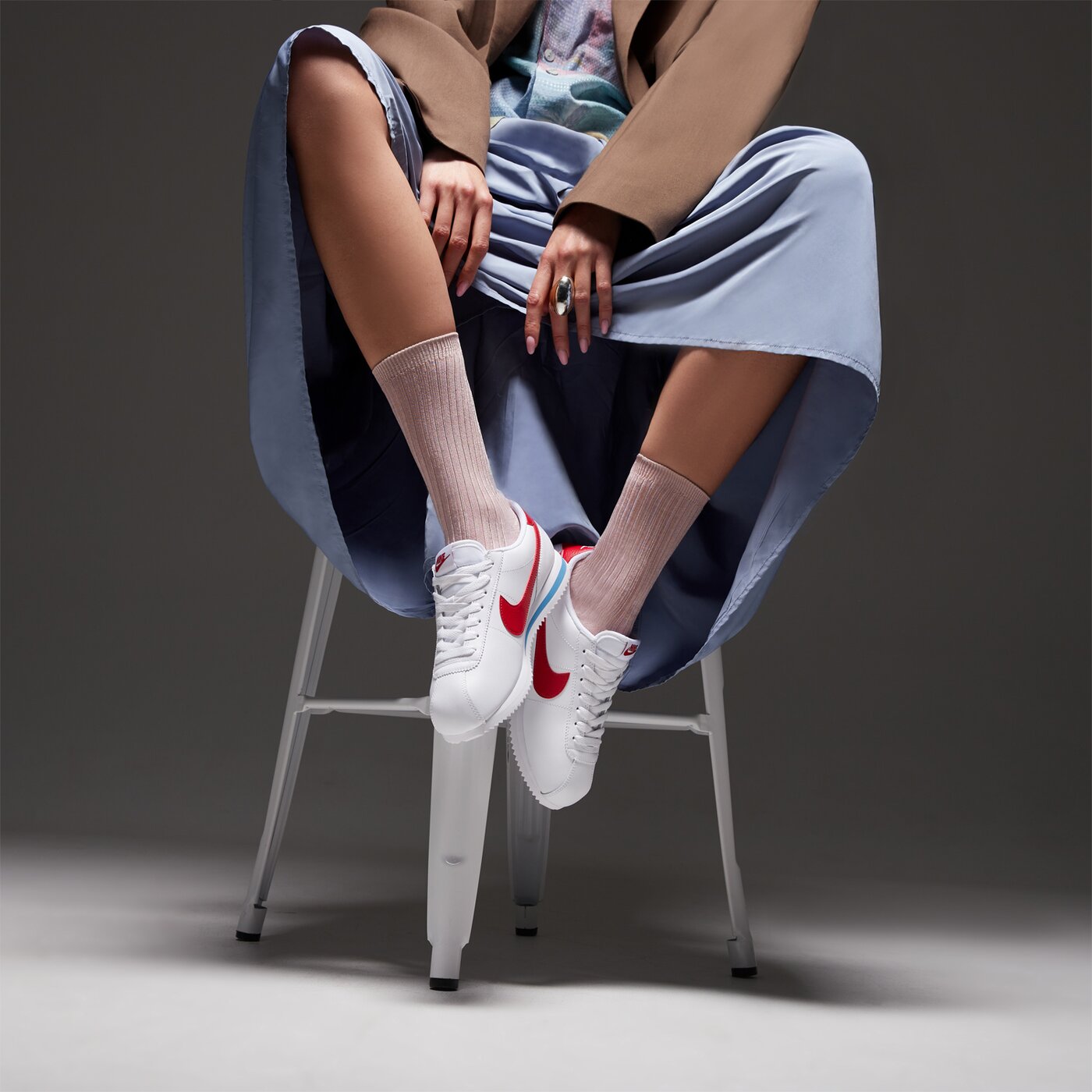 Дамски маратонки NIKE CORTEZ  dn1791-108 цвят бял