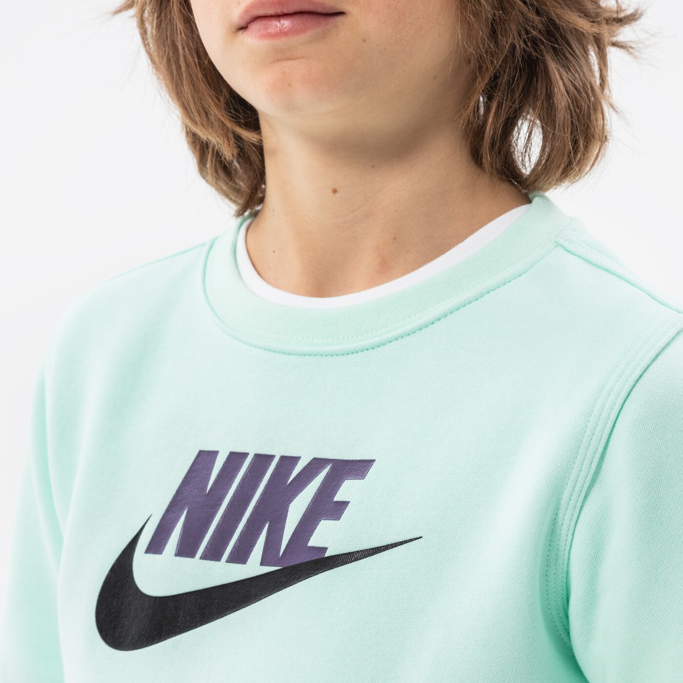 Детски суичър NIKE СУИТЧЪР NIKE SPORTSWEAR CLUB FLEECE BOY cv9297-379 цвят зелен