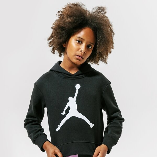 Детски суичър JORDAN СУИТЧЪР С КАЧУЛКА JDG JUMPMAN CORE PO GIRL 45a442-023 цвят черен