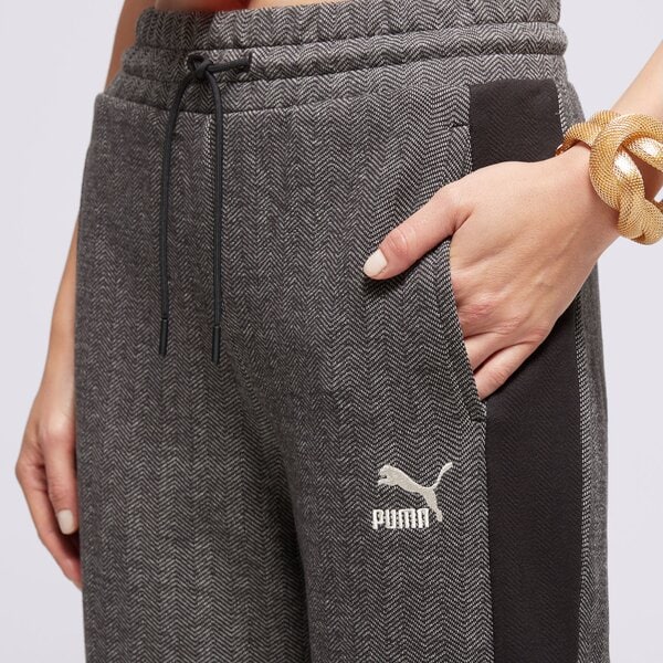 Дамски панталони PUMA ПАНТАЛОНИ T7 HIGH WAIST TRACK PANTS 626798 01 цвят бежов