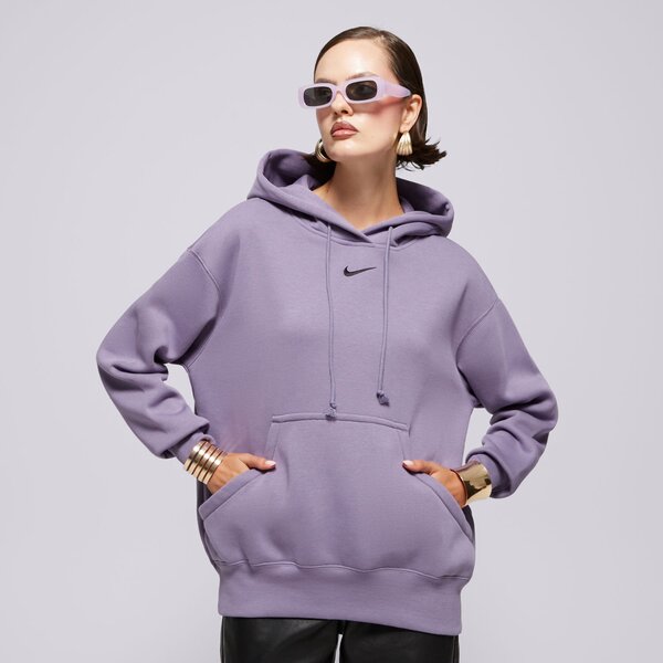 Дамски суичър NIKE СУИТЧЪР С КАЧУЛКА W NSW PHNX FLC OS PO HOODIE dq5860-509 цвят сив