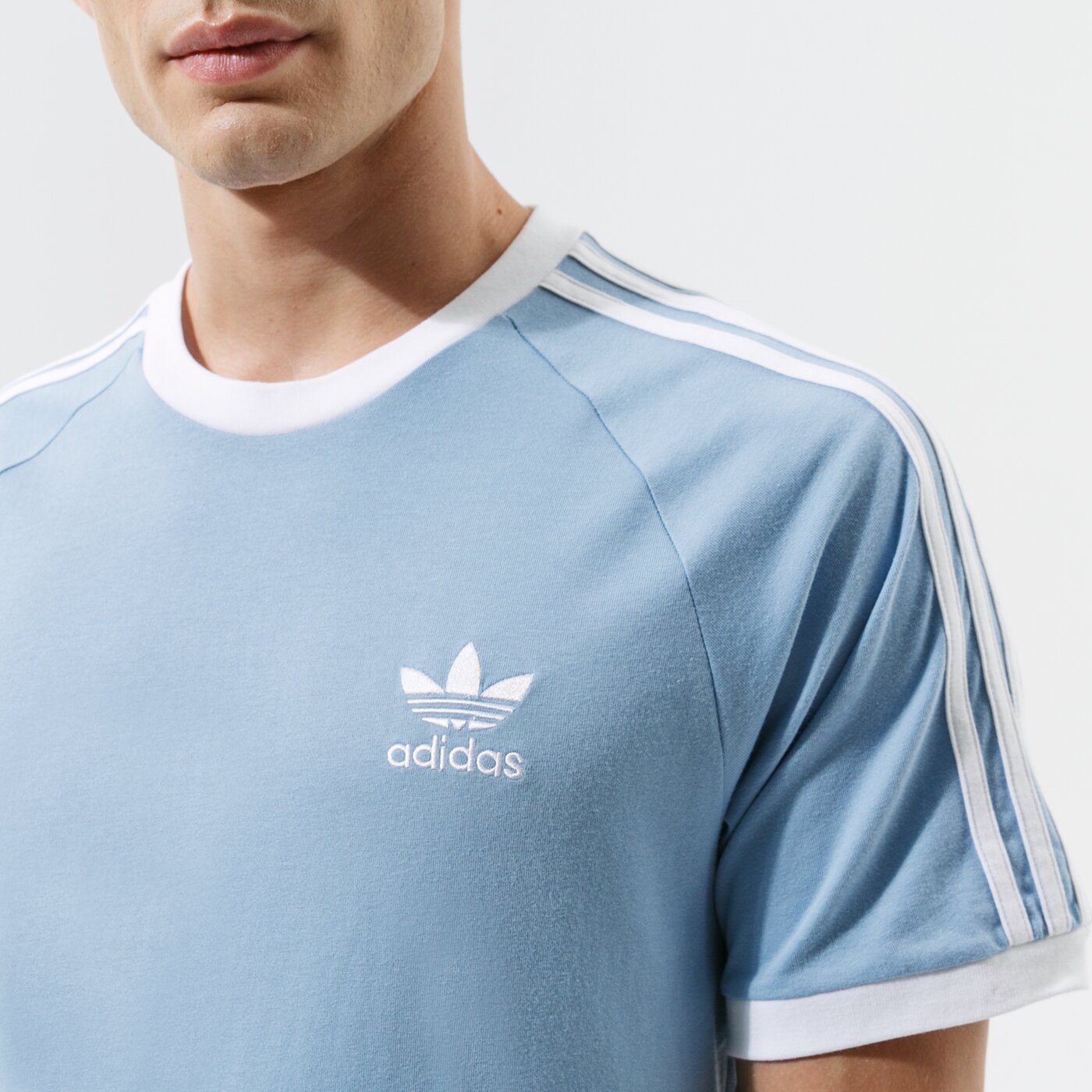 Мъжка тениска ADIDAS ТЕНИСКА 3-STRIPES TEE h37759 цвят син