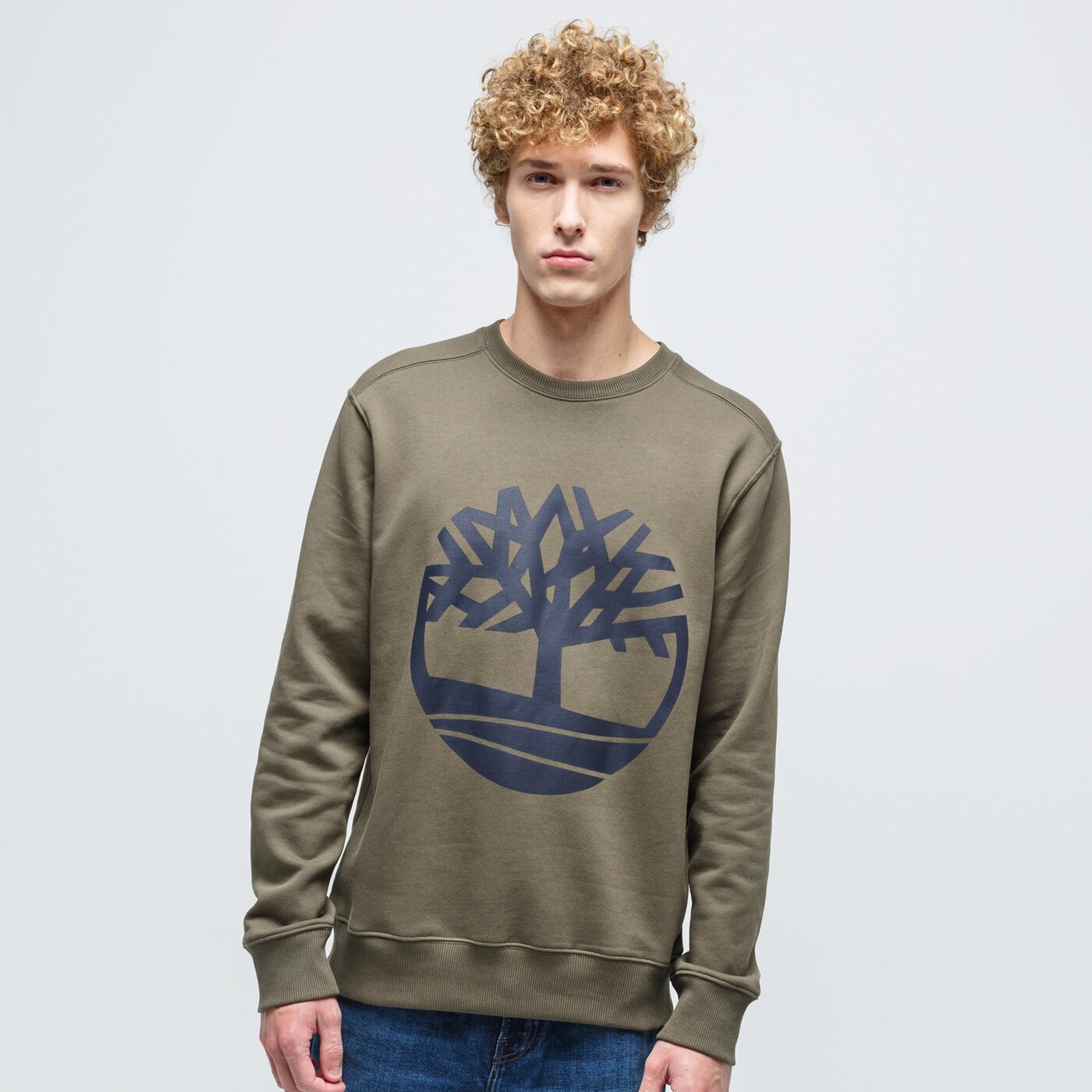 Мъжки суичър TIMBERLAND СУИТЧЪР YC CORE TREE LOGO CREW NECK SWEATSHIRT tb0a2bj8z281 цвят каки