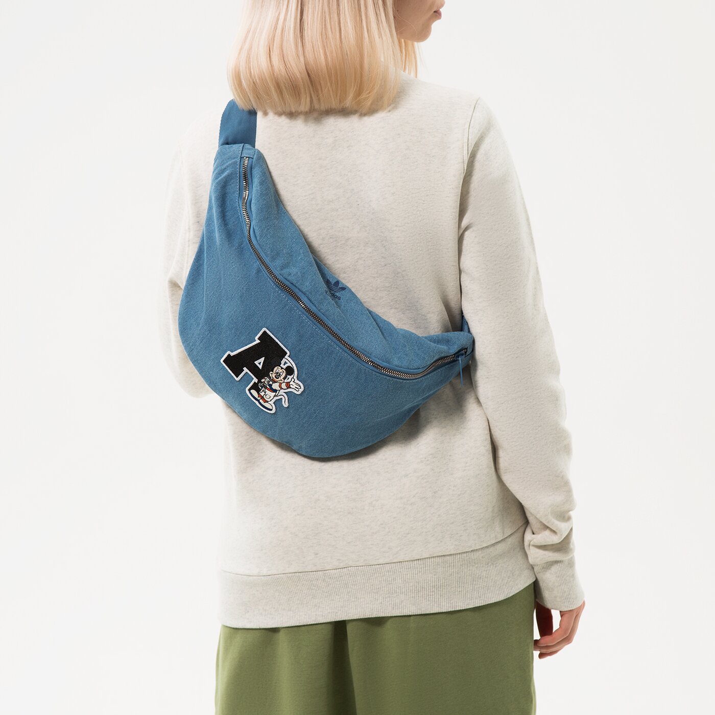 Дамска чанта за кръст ADIDAS ЧАНТА WAISTBAG hk0147 цвят син