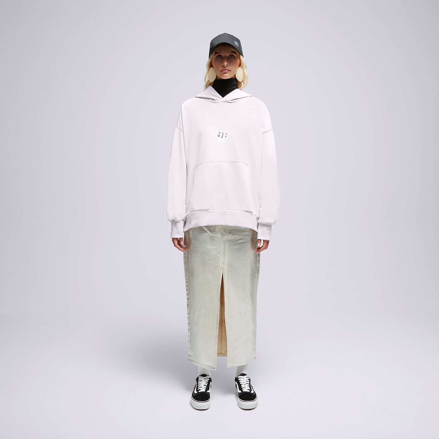 Мъжки суичър S.NOW JOB SIZEER HOODIE “I DECIDE” OFF WHITE si123blu50001 цвят бежов