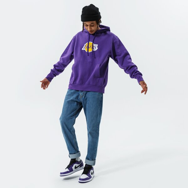 Мъжки суичър NIKE СУИТЧЪР С КАЧУЛКА LAL M NK PO FLC ESSNTL NBA db1835-504 цвят виолетов