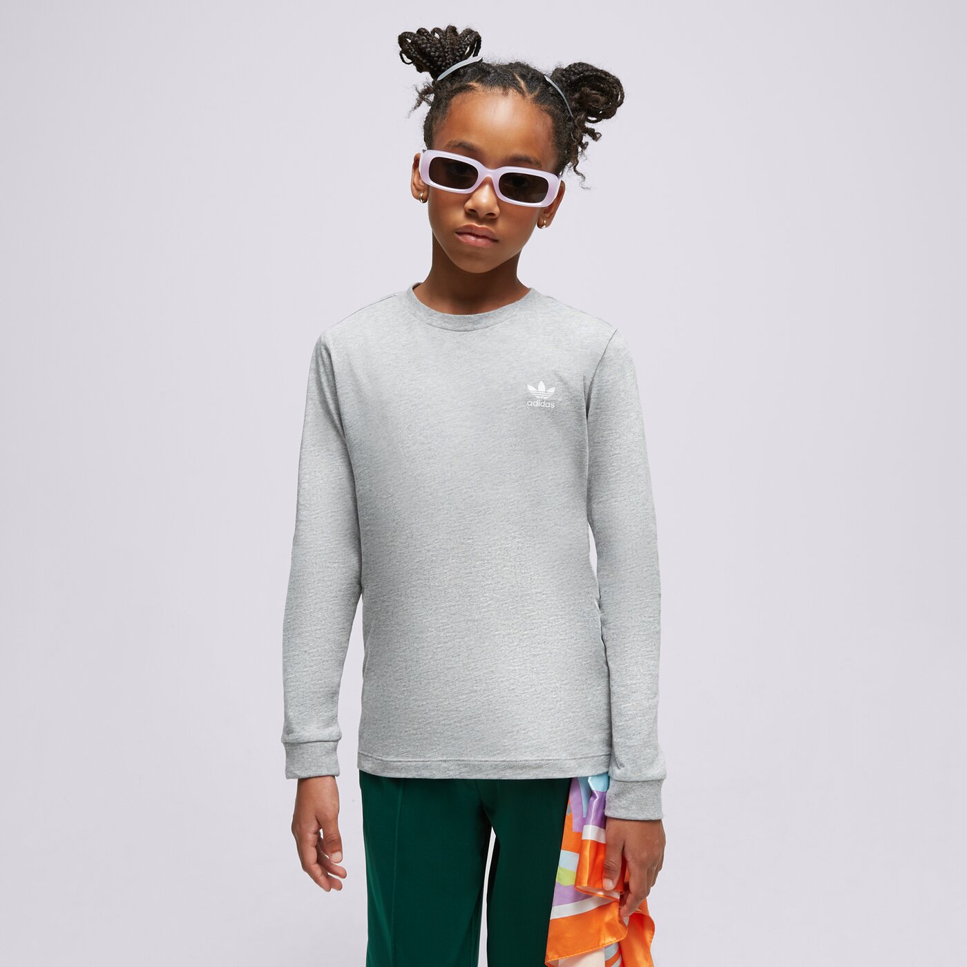 Детска тениска ADIDAS ТЕНИСКА LS BOY il2485 цвят сив