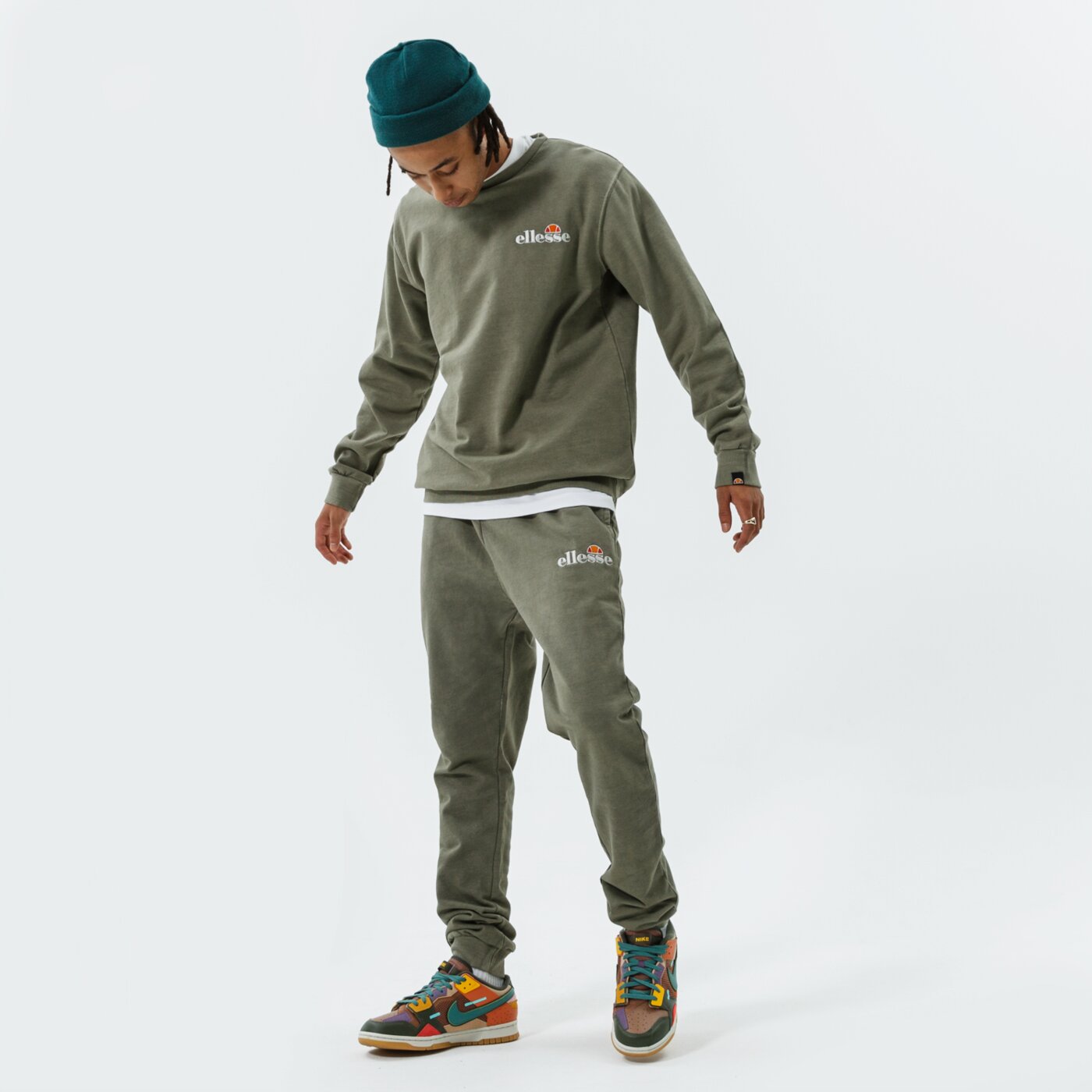 Мъжки панталони ELLESSE ПАНТАЛОНИ ACACIA KHA shk13147506 цвят каки