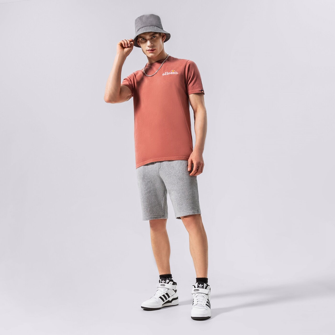 Мъжки къси панталони CONFRONT ШОРТИ ESSENTIAL cf122szm90002 цвят сив