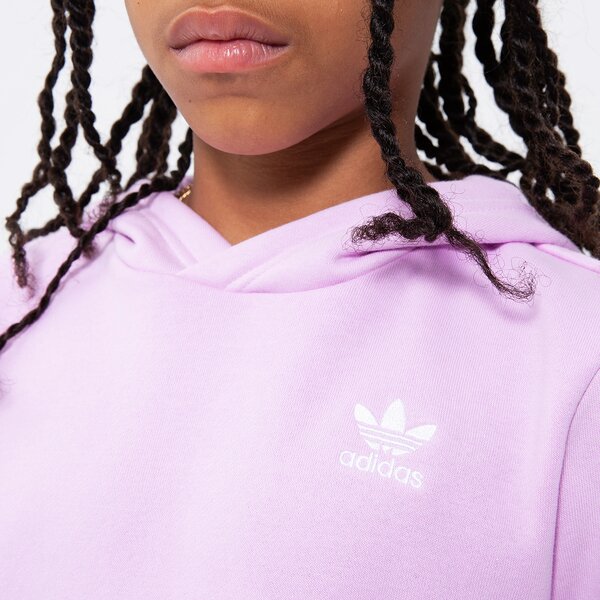 Детски суичър ADIDAS СУИТЧЪР С КАЧУЛКА HOODIE GIRL hk2838 цвят розов