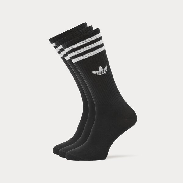 Дамски чорапи ADIDAS ЧОРАПИ 3-PACK SOLID SOCKS HIGH CREW il5015 цвят черен