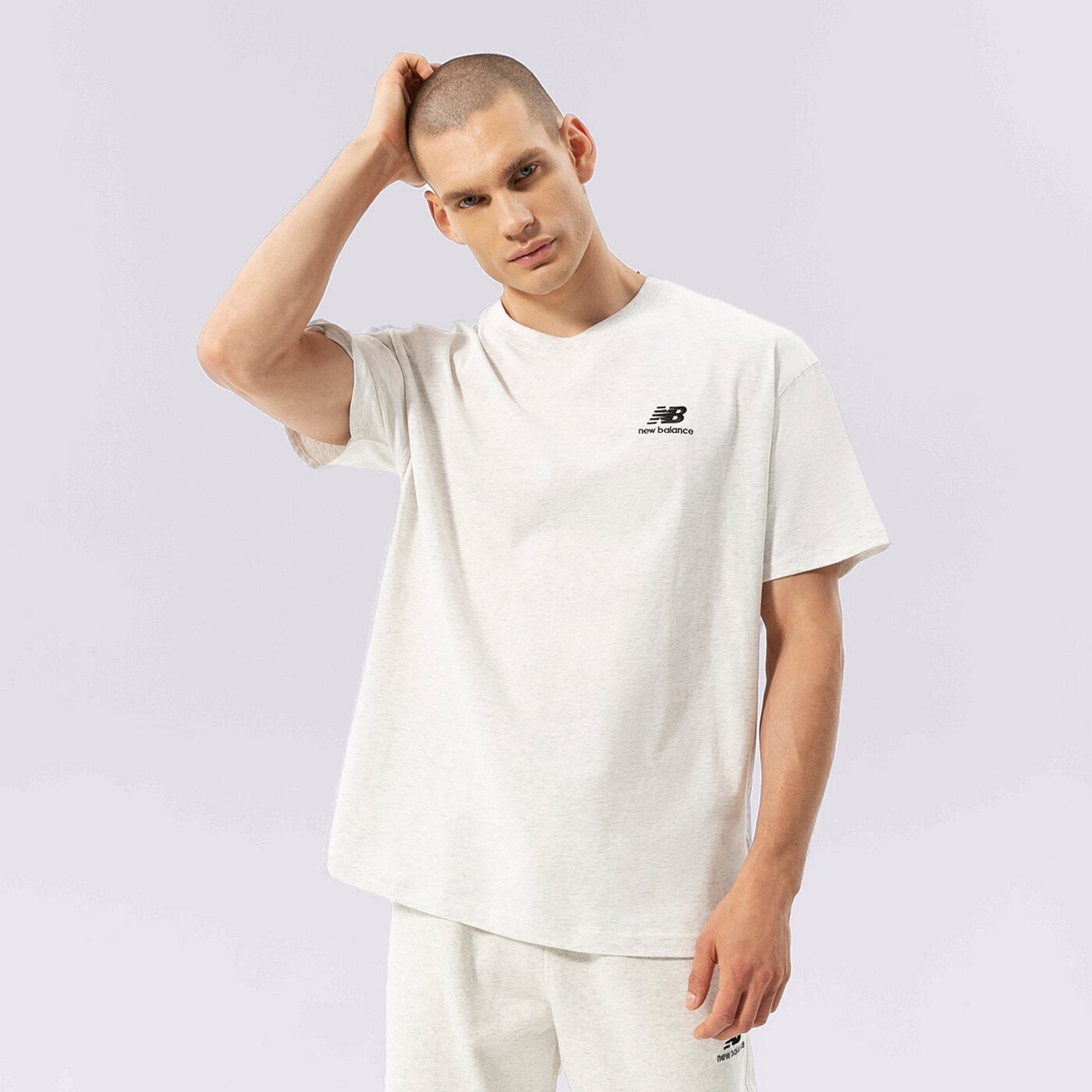 Мъжка тениска NEW BALANCE ТЕНИСКА NB ESSENTIALS UNI-SSENTIALS TEE ut21503sah цвят сив