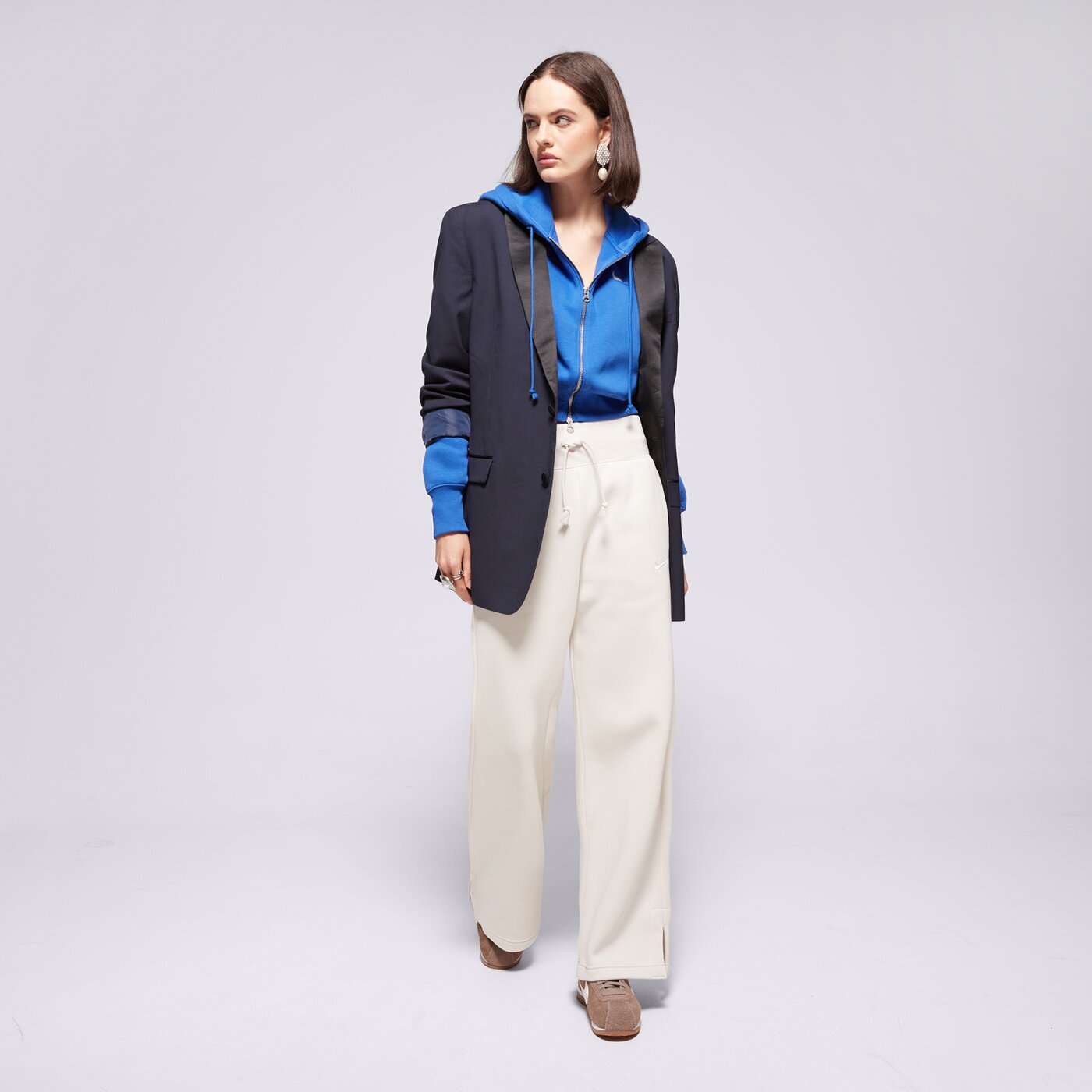 Дамски панталони NIKE ПАНТАЛОНИ HR WIDE dq5615-104 цвят бежов