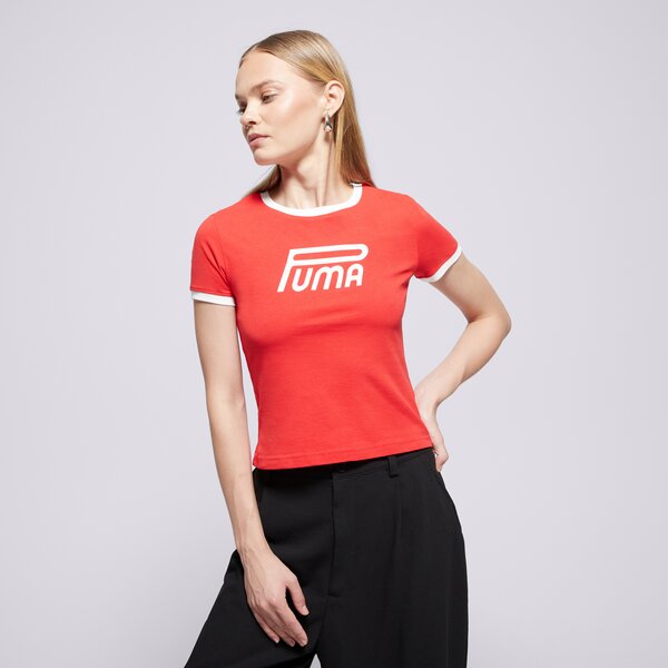 Дамска тениска PUMA ТЕНИСКА FUTURE.PUMA.ARCHIVE GRAPHIC SLIM TEE 632122 11 цвят червен