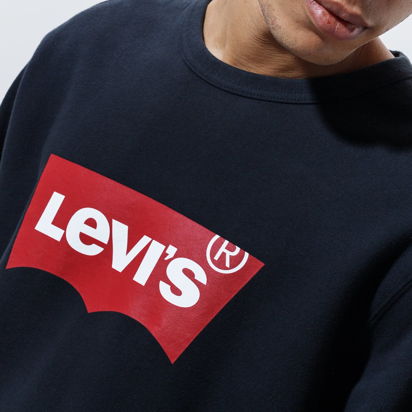 Мъжки суичър LEVI'S СУИТЧЪР GRAPHIC CREW B 17895-0111 цвят черен