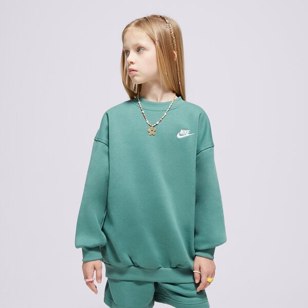 Детски суичър NIKE СУИТЧЪР SPORTSWEAR CLUB FLEECE GIRL fd2923-361 цвят зелен