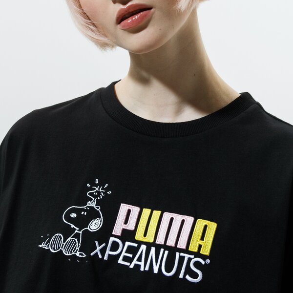 Дамска тениска PUMA ТЕНИСКА PUMA X PEANUTS W TEE 53115801 цвят черен