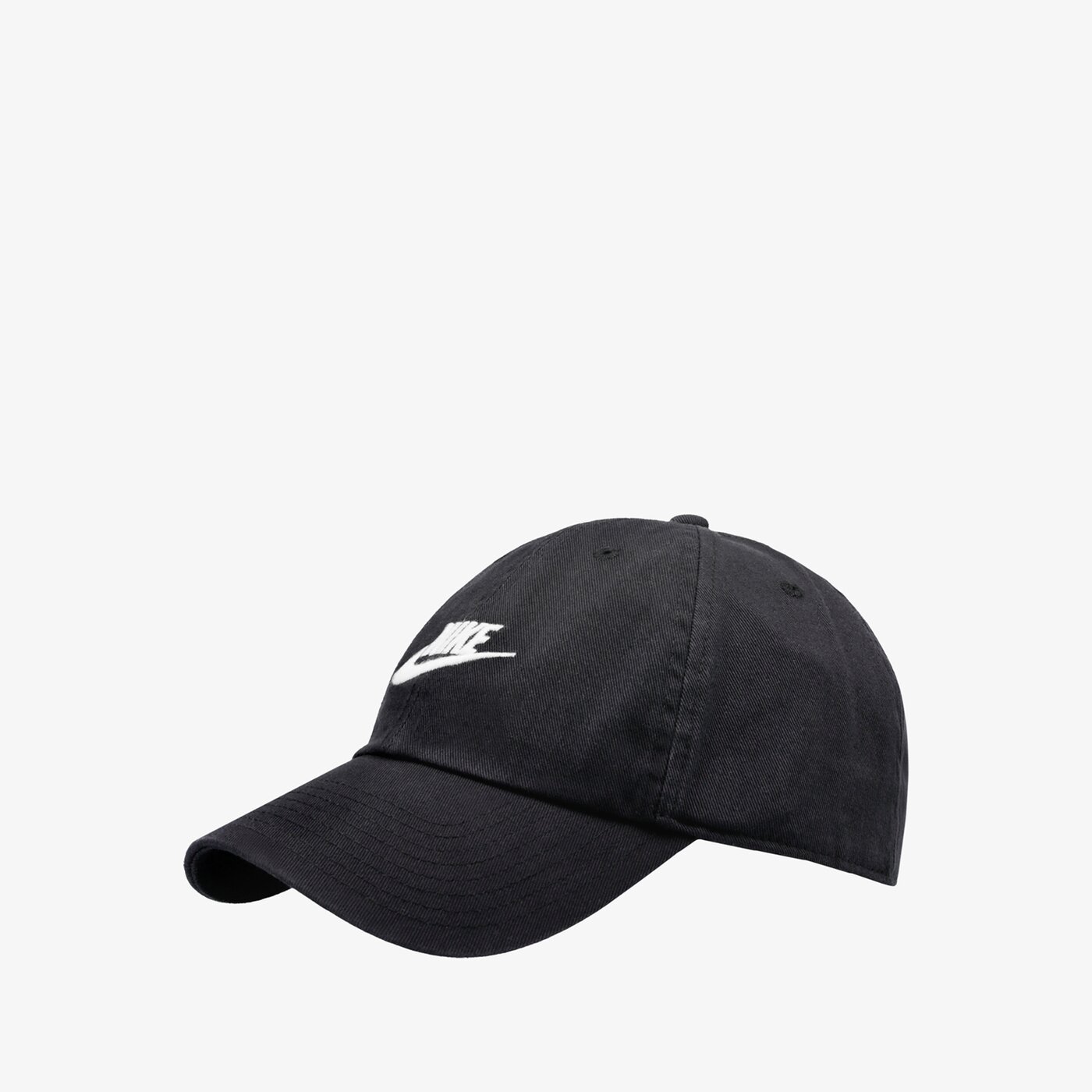 Дамска шапка с козирка NIKE ШАПКА SPORTSWEAR HERITAGE86 FUTURA WASHED 913011-010 цвят черен