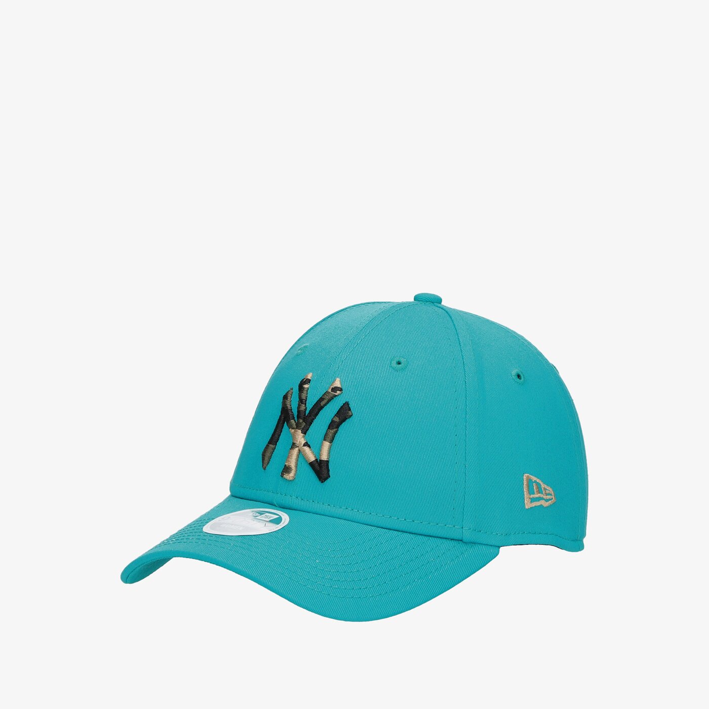 Дамска шапка с козирка NEW ERA ШАПКА WMNS CAMO INFILL 9FORTY NEYYAN TEL 60137526 цвят тюркоазен