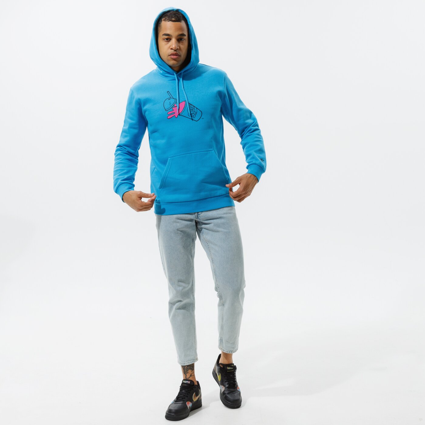 Мъжки суичър ADIDAS СУИТЧЪР С КАЧУЛКА SIMPSONS SQUISHEE HOODIE ha5812 цвят син