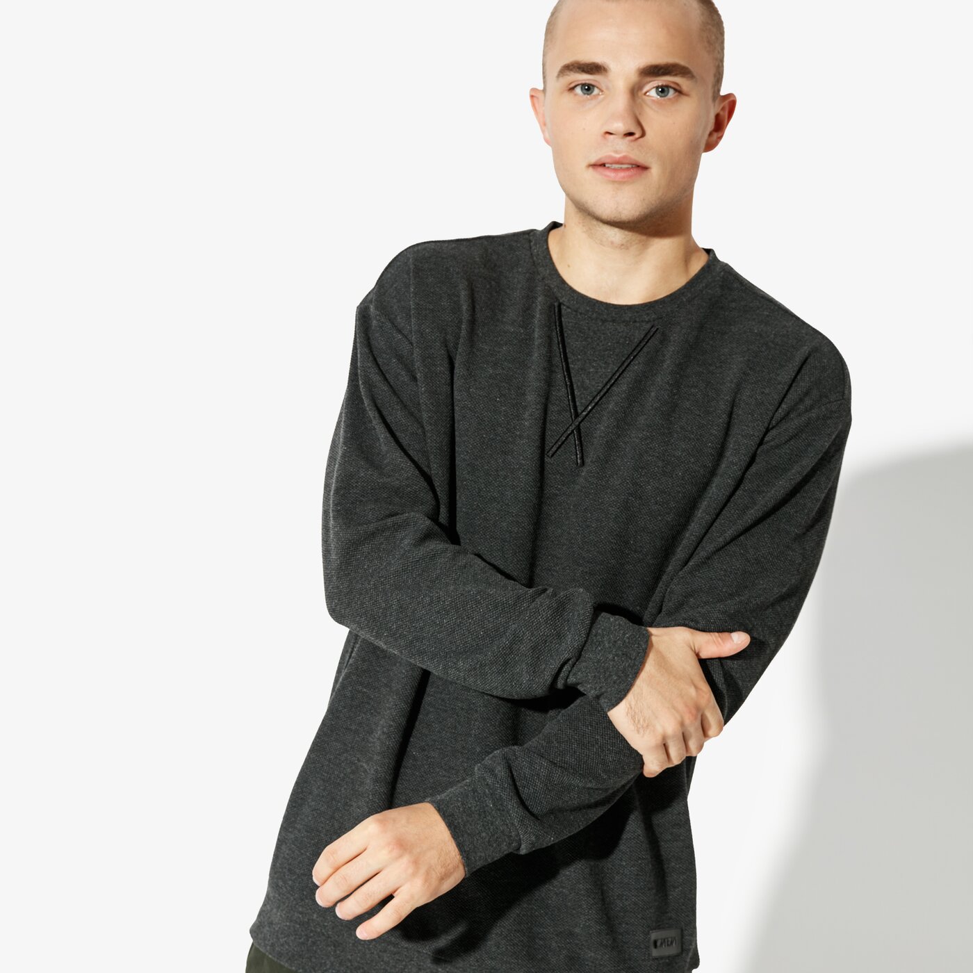 Мъжки суичър CONFRONT СУИТЧЪР ТОПAZ cf38blm15001 цвят сив