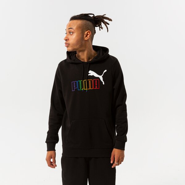 Мъжки суичър PUMA СУИТЧЪР С КАЧУЛКА ESS+ RAINBOW HOODIE TR 848678 01 цвят черен