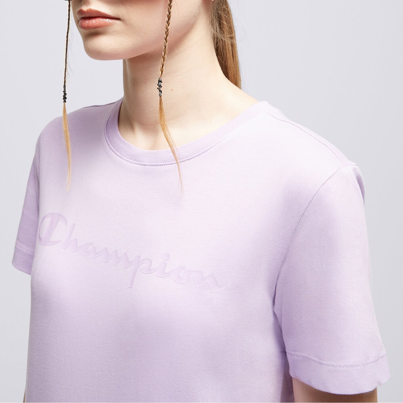 Дамска тениска CHAMPION ТЕНИСКА CREWNECK ТЕНИСКА 116935vs022 цвят виолетов