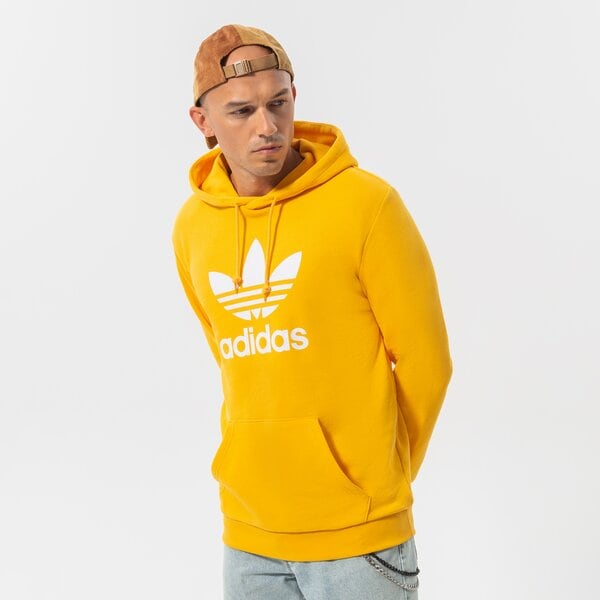 Мъжки суичър ADIDAS СУИТЧЪР С КАЧУЛКА TREFOIL HOODY he9499 цвят жълт