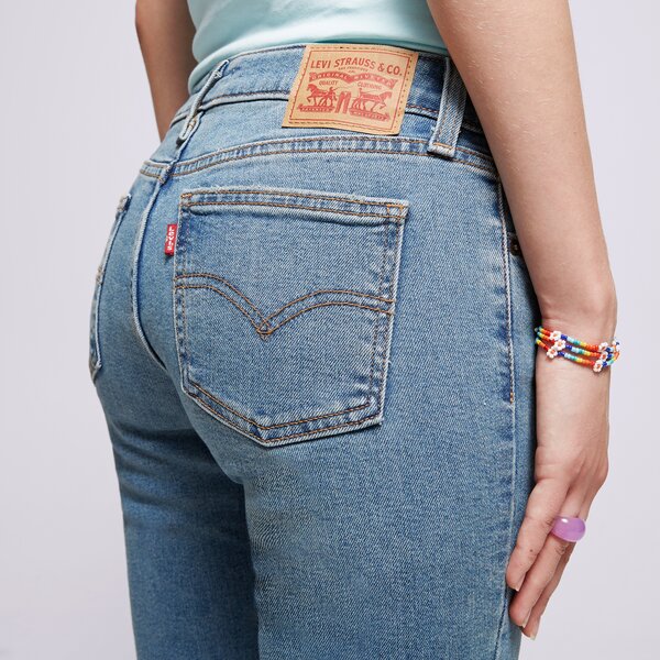Дамски панталони LEVI'S ПАНТАЛОНИ SUPERLOW BOOT MED INDIGO a46790001 цвят син