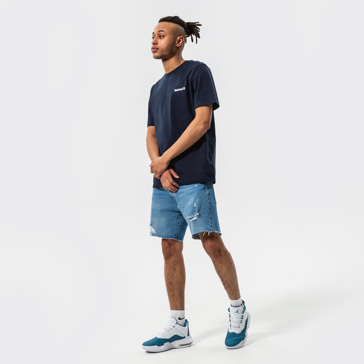 Мъжка тениска TIMBERLAND ТЕНИСКА SMALL LOGO PRINT tb0a5pgz4331 цвят тъмносин