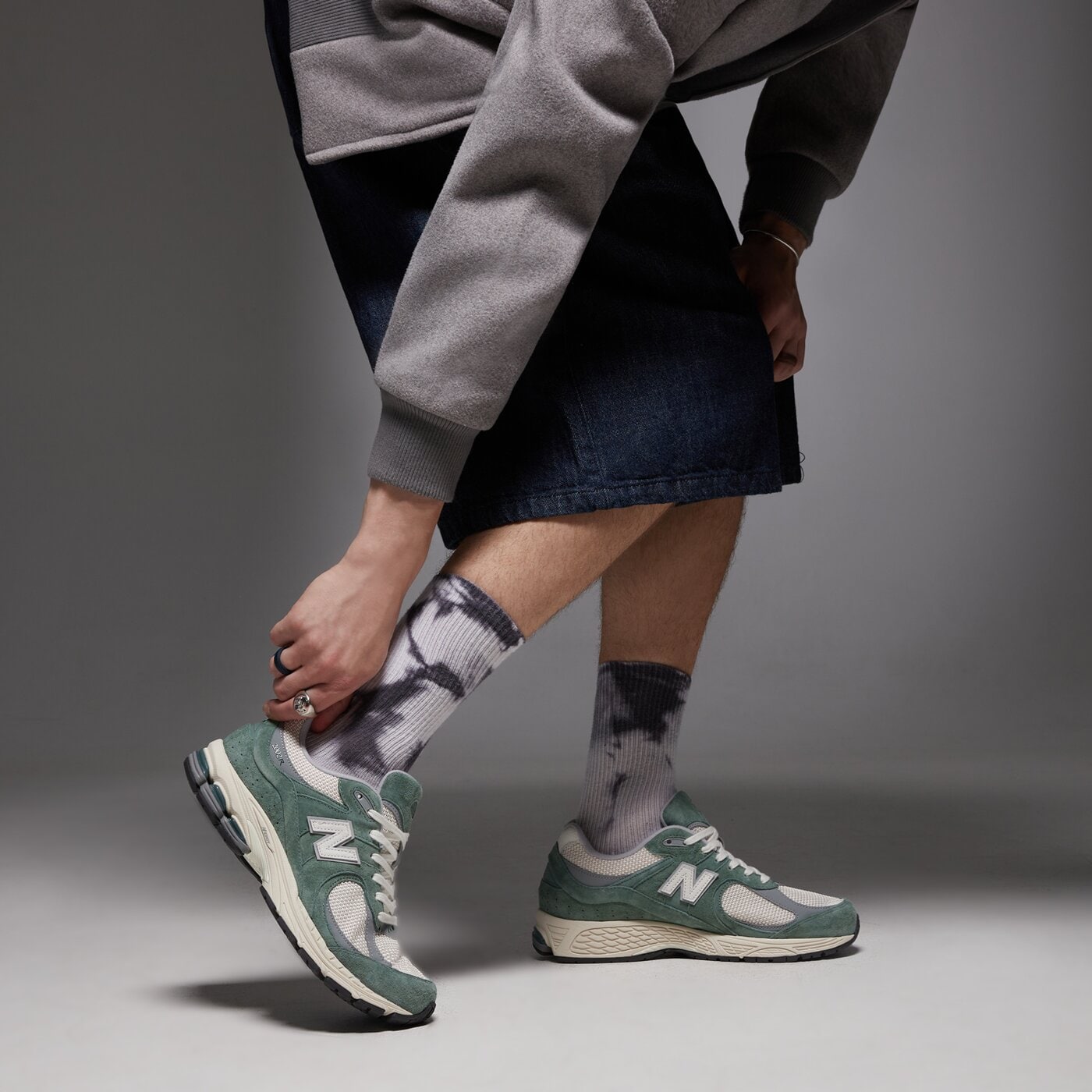 Мъжки маратонки NEW BALANCE 2002R  u2002rrc цвят зелен