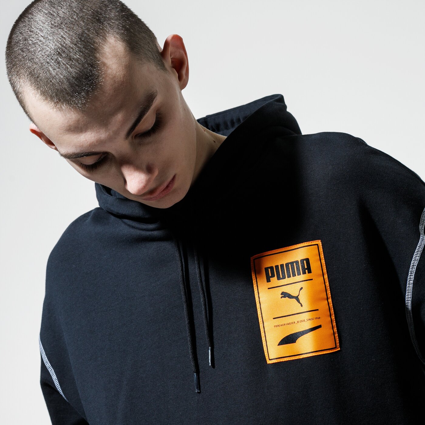 Мъжки суичър PUMA СУИТЧЪР С КАЧУЛКА RECHECK PACK GRAPHIC HOODIE 59788601 цвят черен