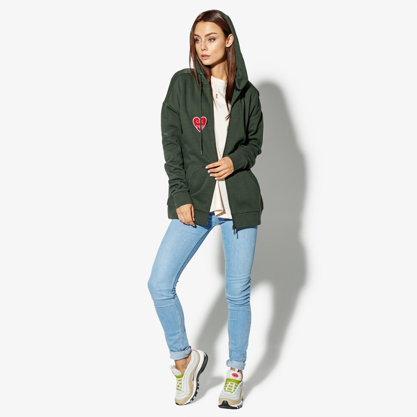 Дамски суичър CONFRONT СУИТЧЪР DEMI cf38bld27001 цвят зелен