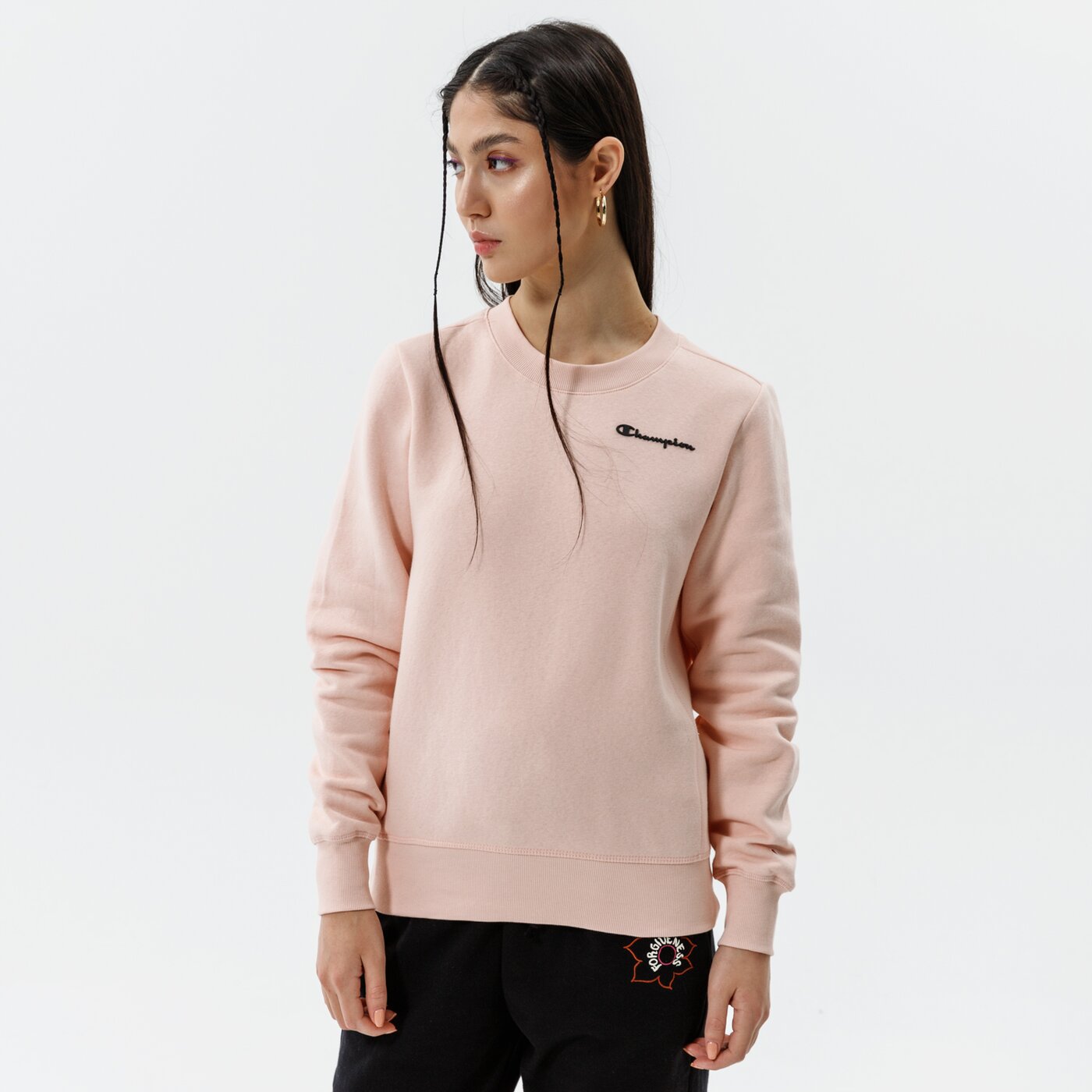 Дамски суичър CHAMPION СУИТЧЪР CREWNECK SWEATSHIRT 114422ps157 цвят розов