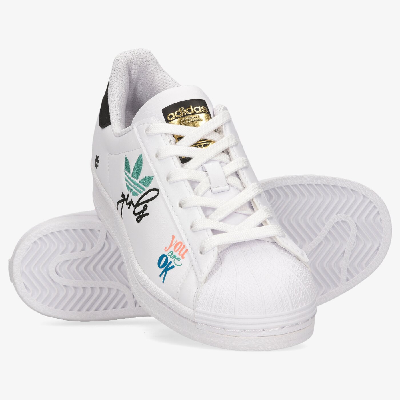 Детски маратонки ADIDAS SUPERSTAR PURE J h03995 цвят бял