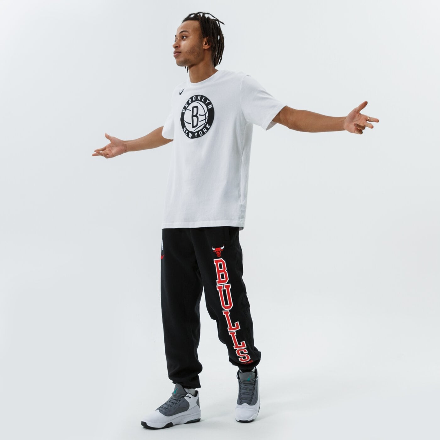 Мъжки панталони NIKE ПАНТАЛОНИ CHI M NK PANT FLC CTS GX 75 NBA db1536-010 цвят черен