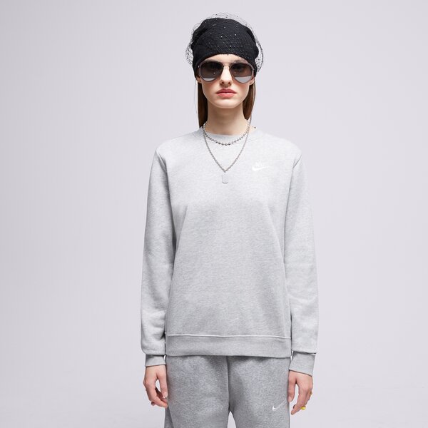 Дамски суичър NIKE СУИТЧЪР W NSW CLUB FLC CREW STD dq5473-063 цвят сив