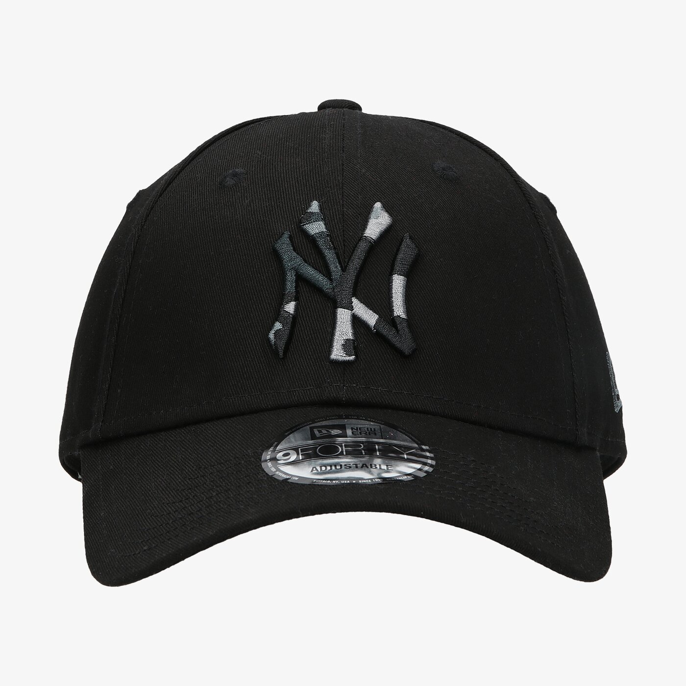 Дамска шапка с козирка NEW ERA ШАПКА CAMO INFILL 9FORTY NEYYAN BLK 60112622 цвят черен