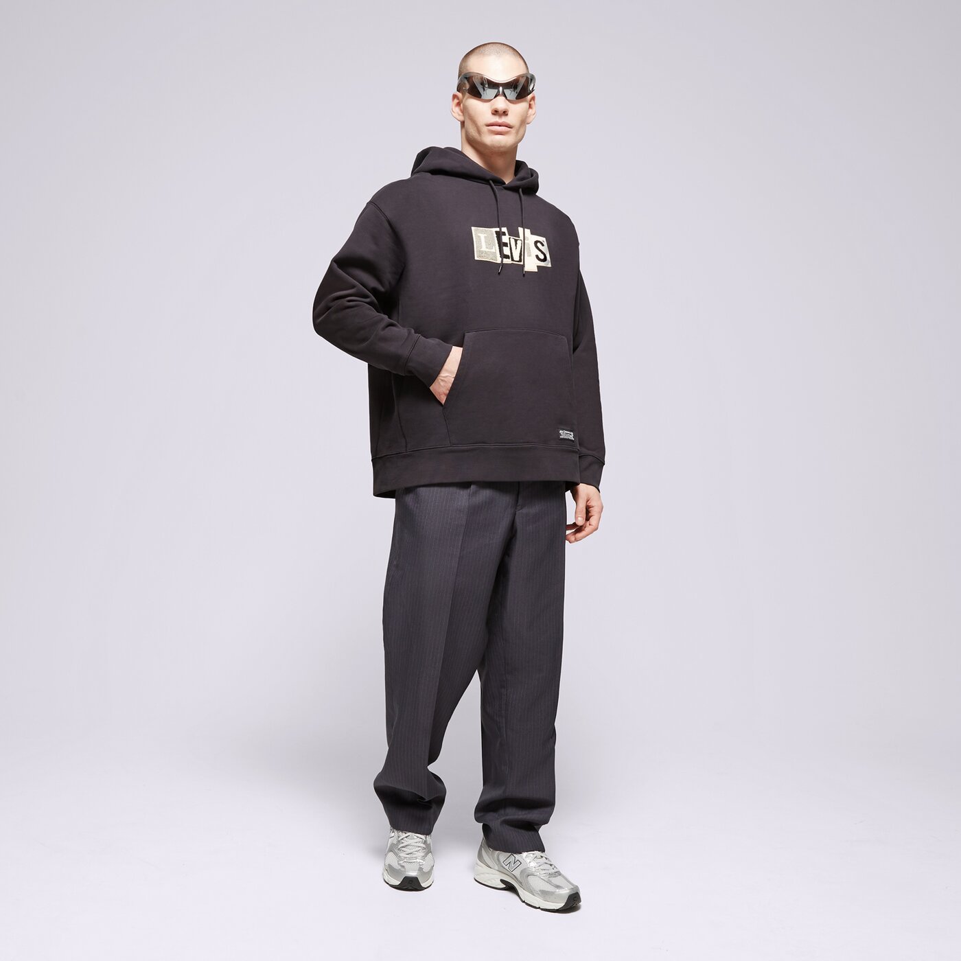 Мъжки суичър LEVI'S СУИТЧЪР С КАЧУЛКА SKATE HOODED SWEATSHIRT a1008-0011 цвят черен