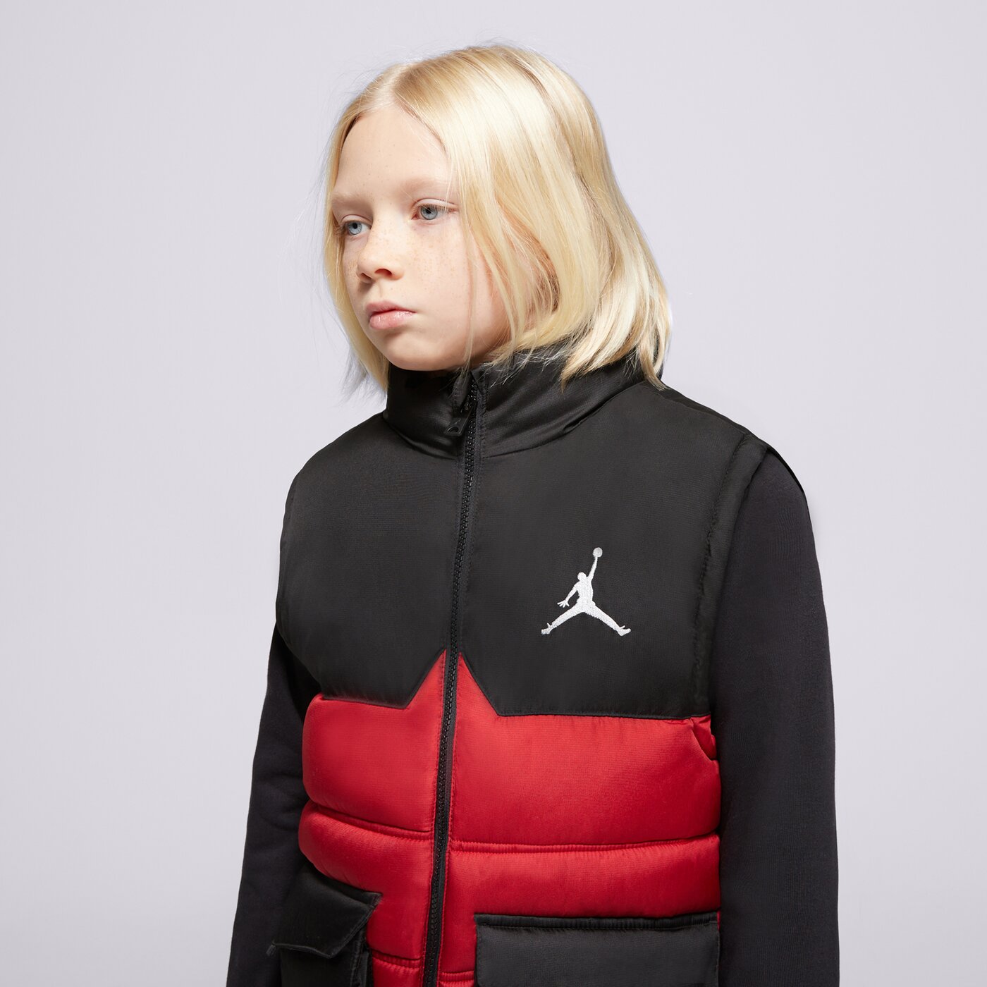 JORDAN ЕЛЕК JDB PUFFER FILLED VEST BOY 95d532-r78 цвят червен