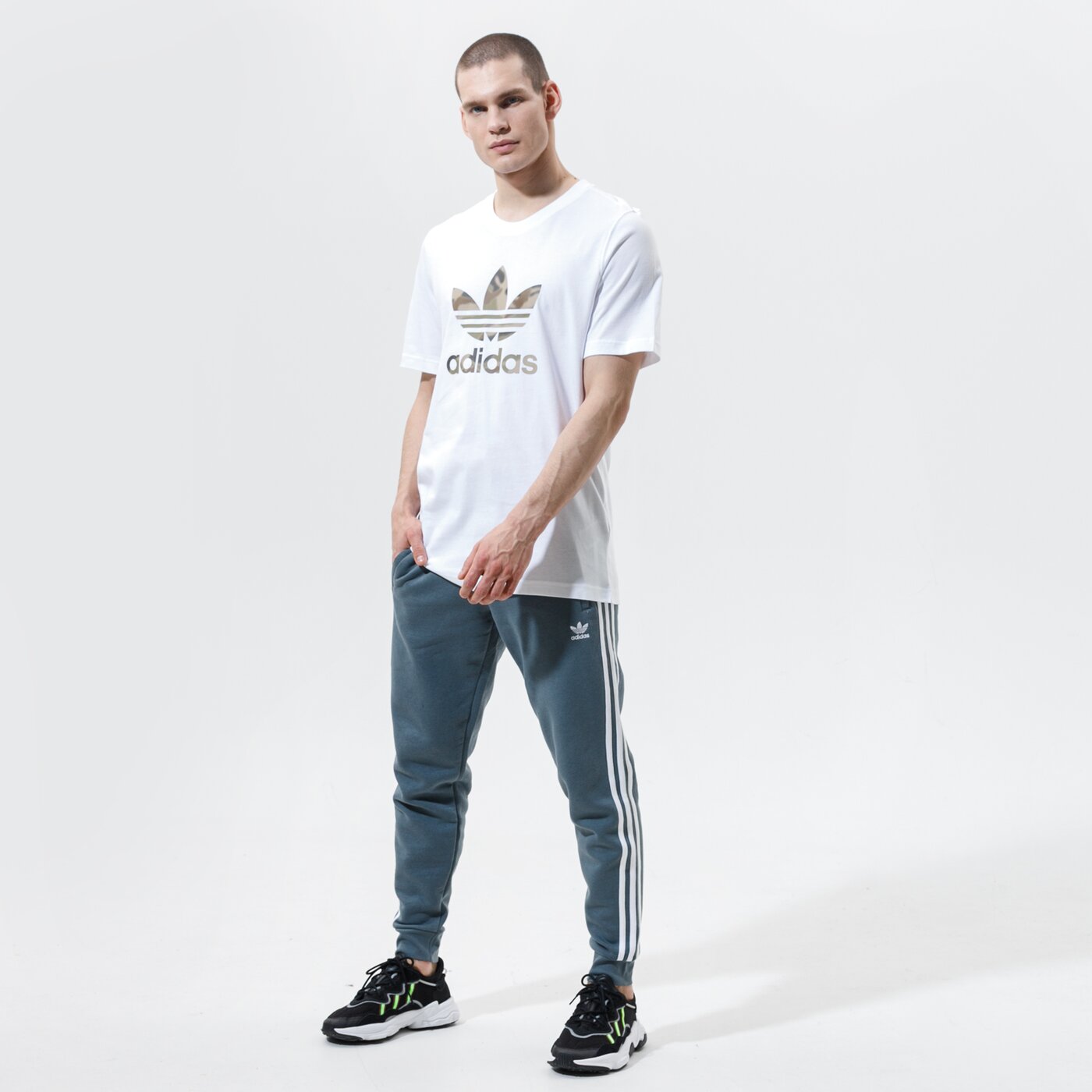 Мъжка тениска ADIDAS ТЕНИСКА CAMO INFILL TEE gn1855 цвят бял