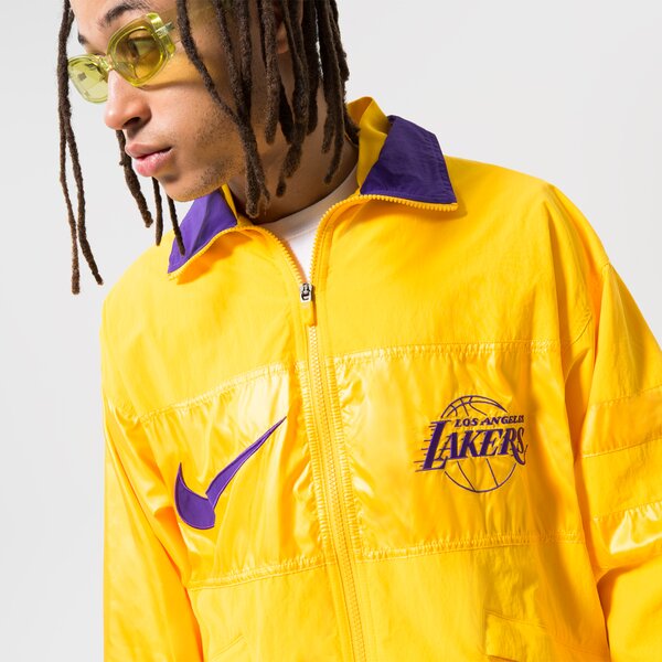 Мъжко преходно яке NIKE ЯКЕ ПРЕХОДЕН LAL M NK LTWT JKT CTS GX NBA dr9190-728 цвят жълт
