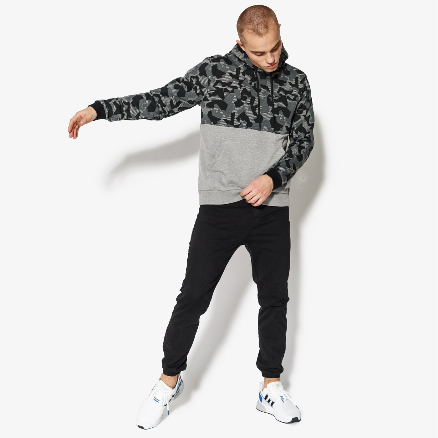 Мъжки суичър CONFRONT СУИТЧЪР MORE cf18blm33001 цвят сив