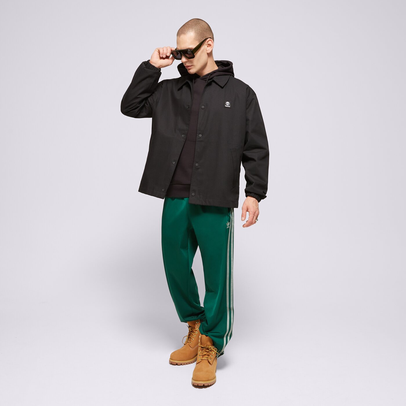 Мъжко преходно яке TIMBERLAND ЯКЕ WOVEN BADGE RIPSТОП COACH JACKET BLACK tb0a6fa90011 цвят черен