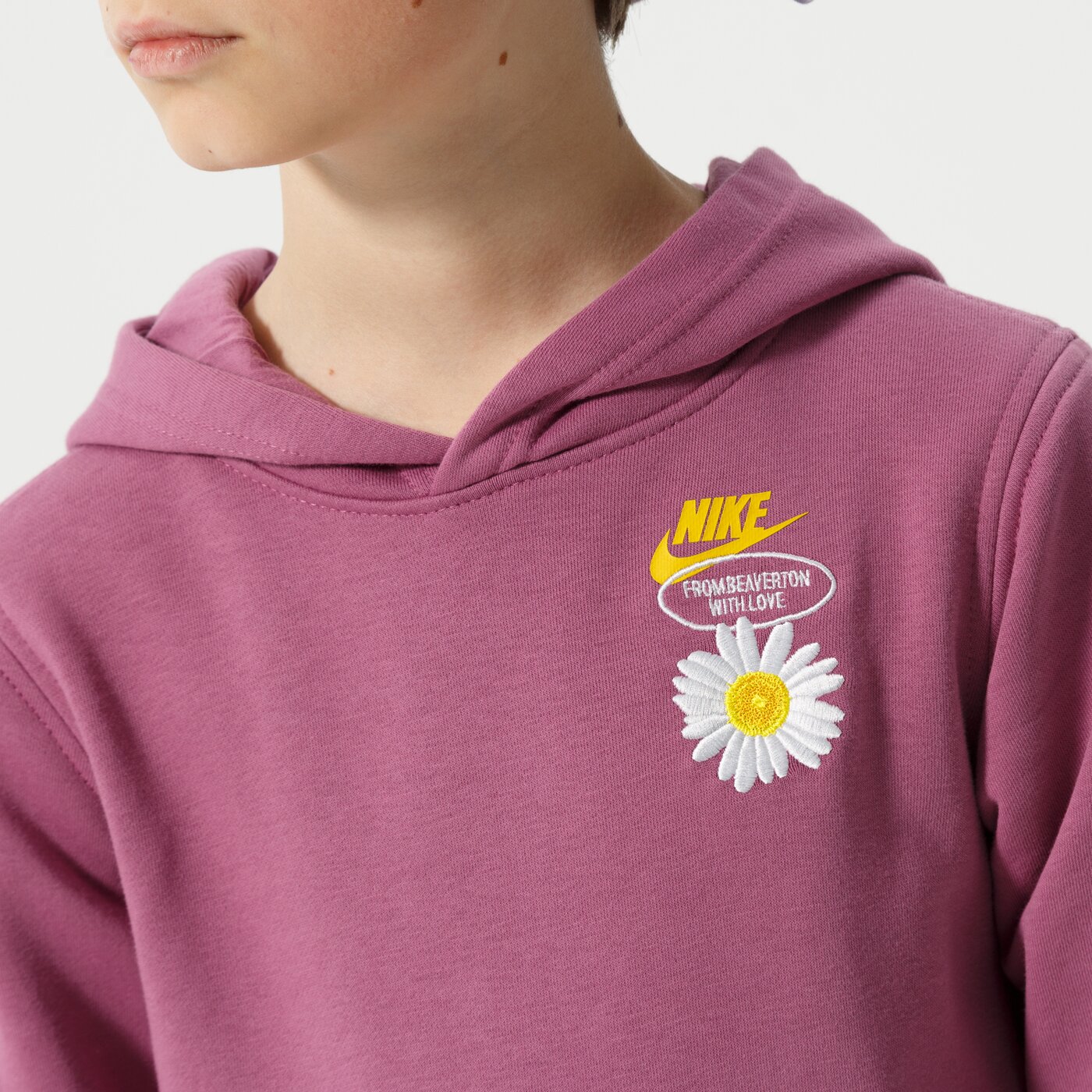 Детски суичър NIKE СУИТЧЪР С КАЧУЛКА B NSW HBR STMNT HOODED PO BOY dm8092-507 цвят виолетов