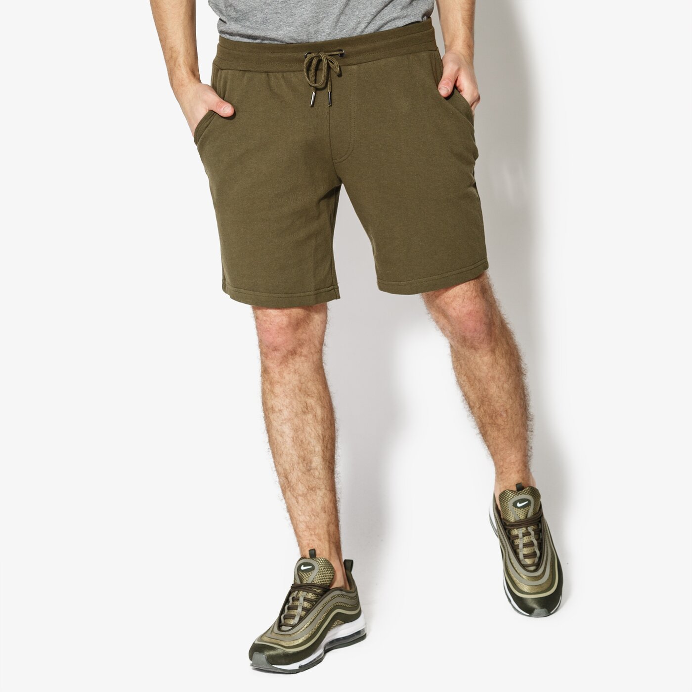 Мъжки къси панталони CONFRONT ШОРТИ SORB cf18szm21004 цвят зелен